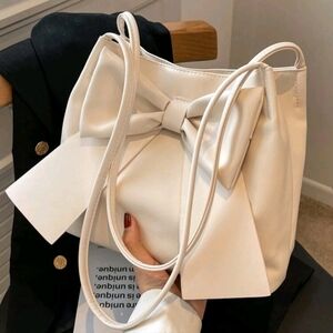 Solid Color PU Leather Shoulder Bag For Women, Ultra-Lightweight And Portable, F